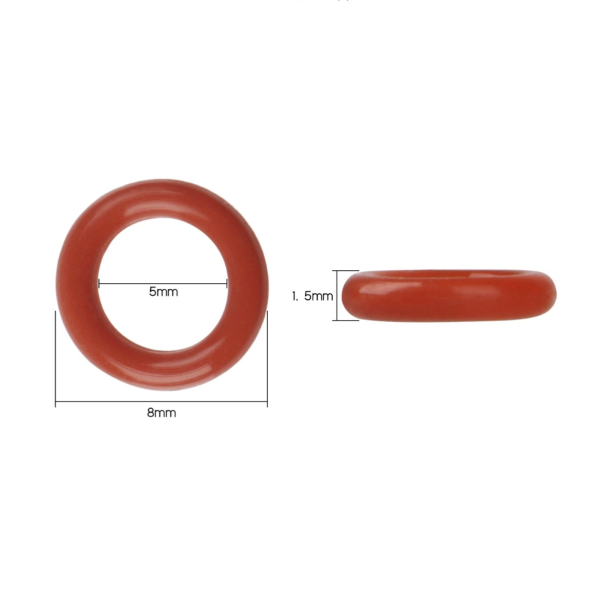 120 pcs Mechanical Keyboard Dampeners black and Transparent