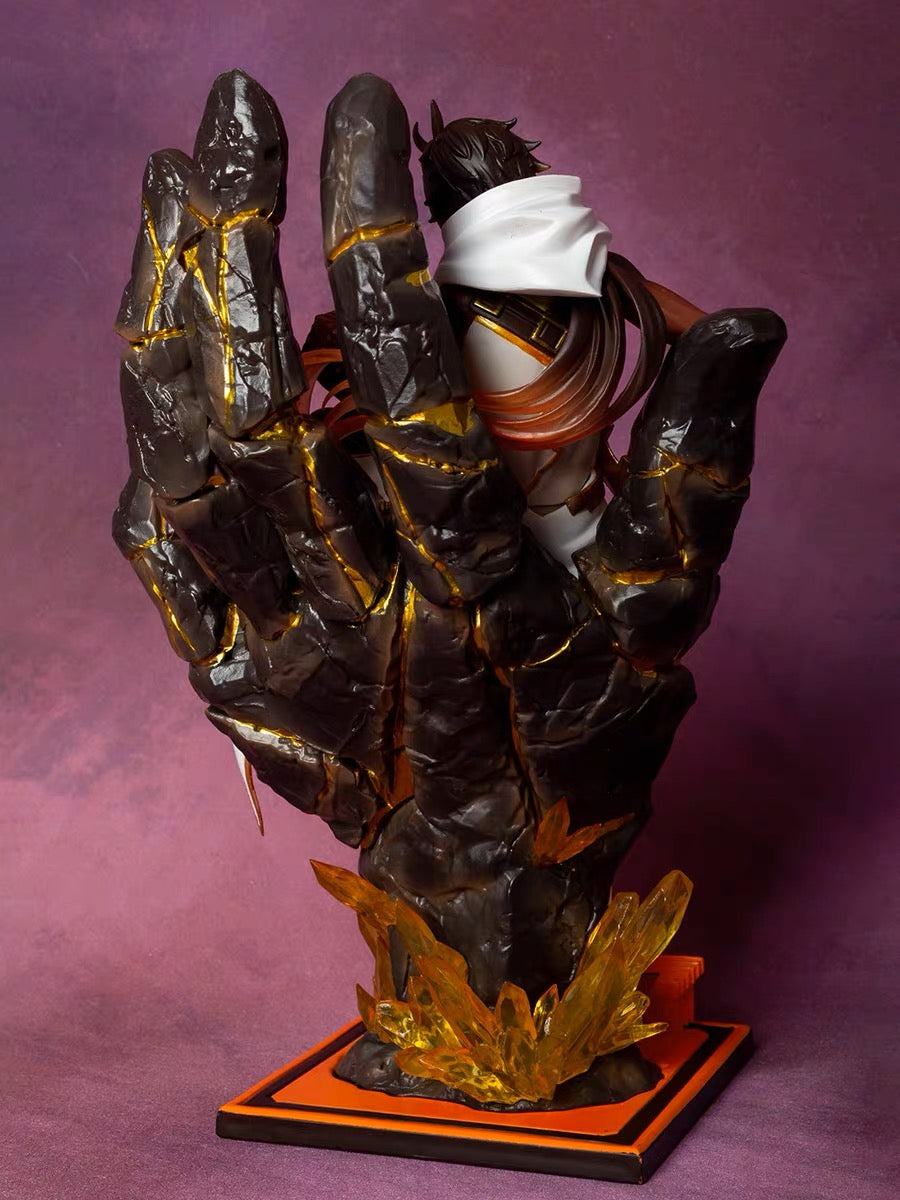 A finely crafted Zhongli figure from Genshin Impact, highlighting the mysterious Geo Archon in stunning detail, perfect for avid collectors and fans.
