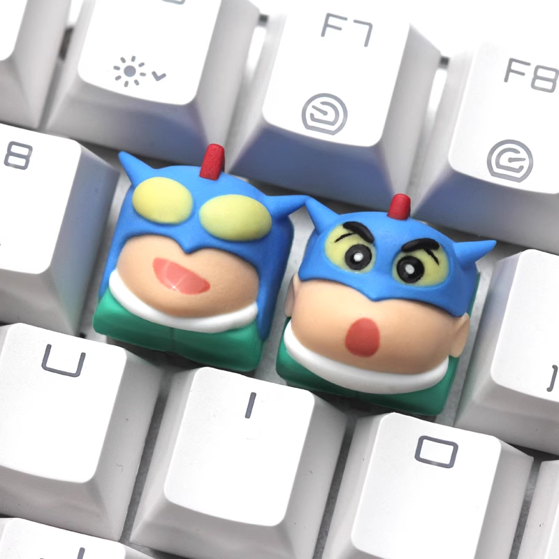 Action Kamen and Crayon Shin-chan Artisan keycap