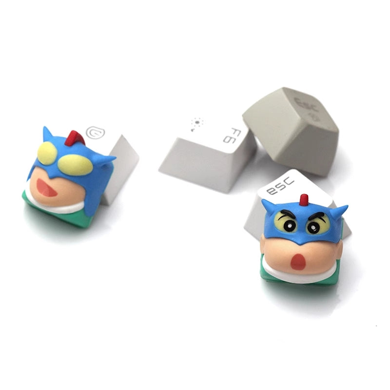 Action Kamen and Crayon Shin-chan Artisan keycap