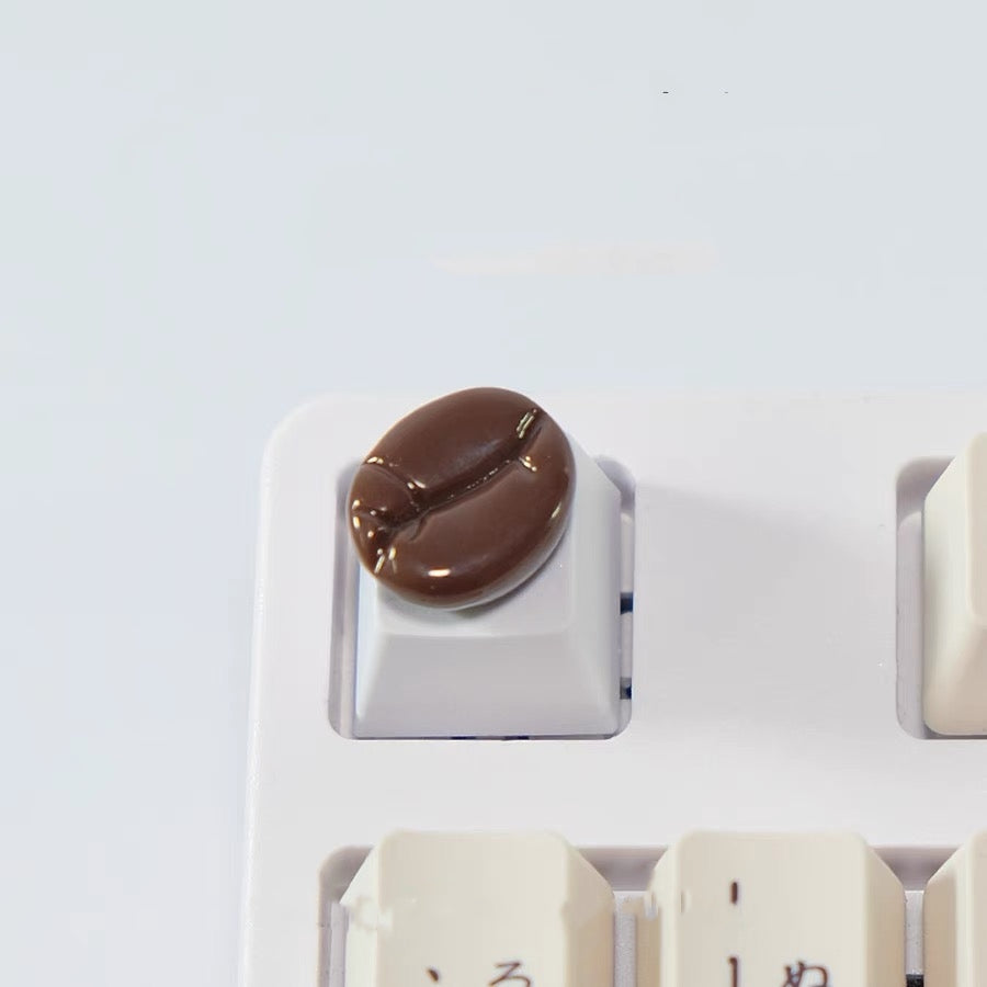 AiheyStudio Coffee Bean Artisan Keycaps | Custom Mechanical Keycaps for Coffee Enthusiasts