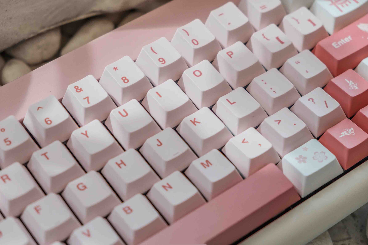 Yae Miko custom keycaps set inspired by Genshin Impact for mechanical keyboards