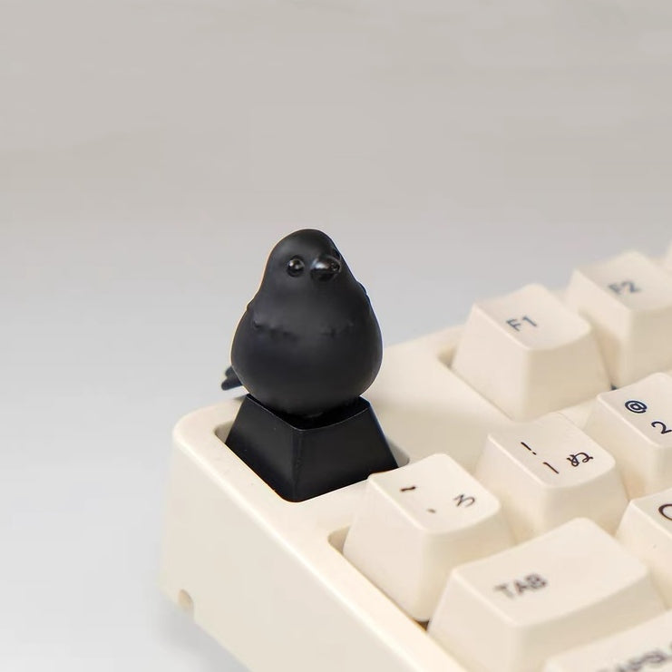 Raven Good Luck Artisan Keycaps Custom Keycaps aiheystudio AiheyStudio’s Raven-inspired good luck artisan keycap, crafted with intricate detail for Cherry MX-compatible keyboards.