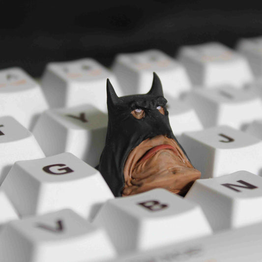 Batman Custom Artisan Keycaps 3D Printed Esc Keycaps Batman Custom Artisan Keycaps featuring the iconic Batman symbol, 3D printed for a unique and immersive keyboard experience.