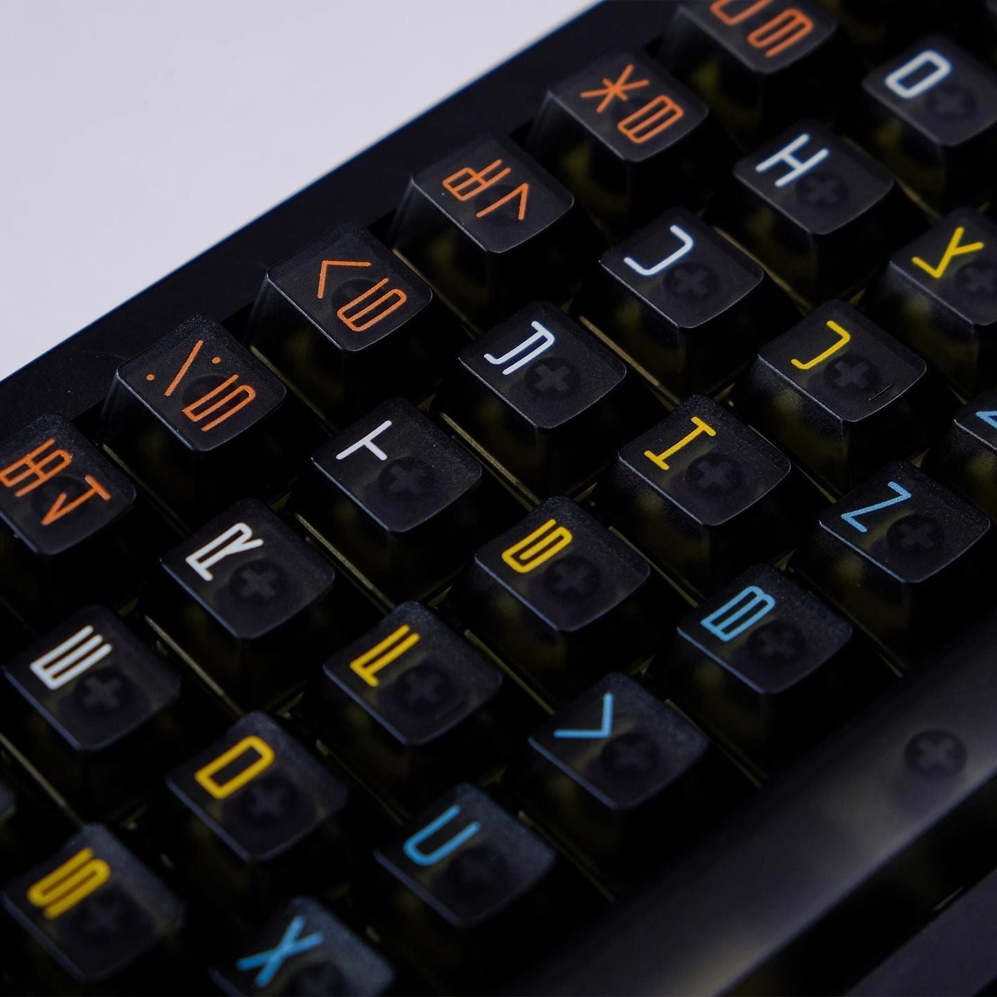 Black Foggy Translucent Keycap Set