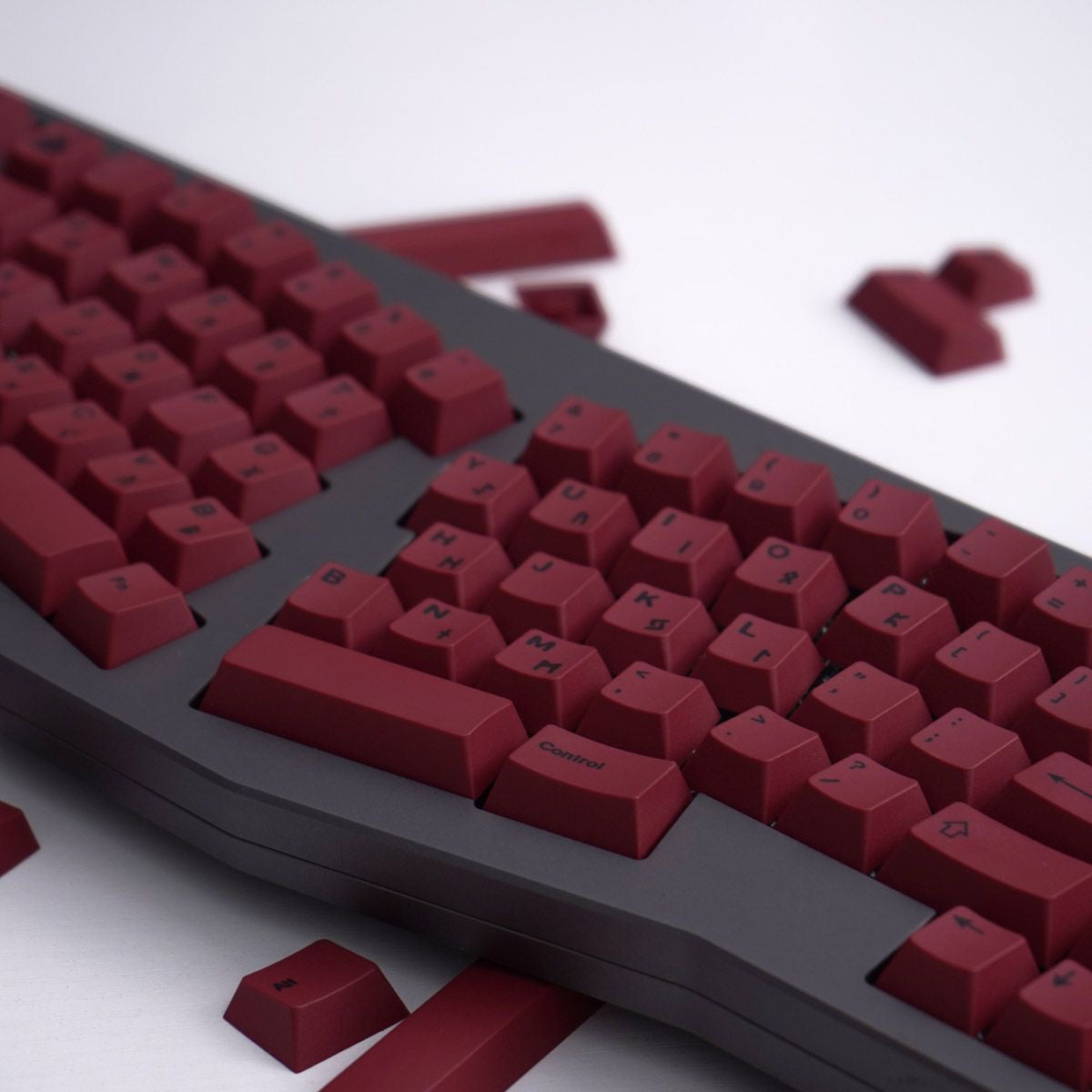 Black Legend Blood Ritual Keycap Set Dark Red Black Theme