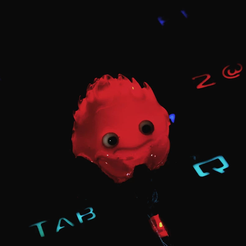 Calcifer Artisan Keycap - Howl's Moving Castle Custom Translucent Keycaps