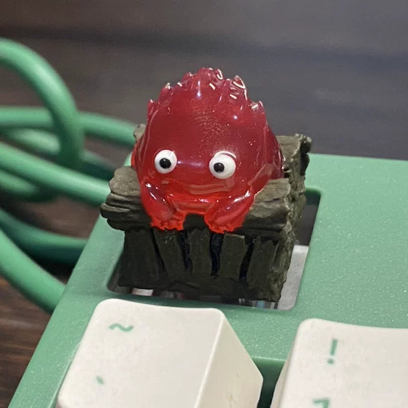 Calcifer Artisan Keycap - Howl's Moving Castle Custom Translucent Keycaps