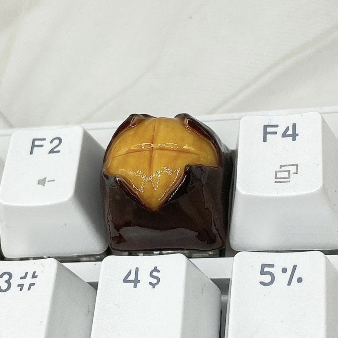 Chestnut Artisan keycap Custom food keycaps personalized aihey keycaps