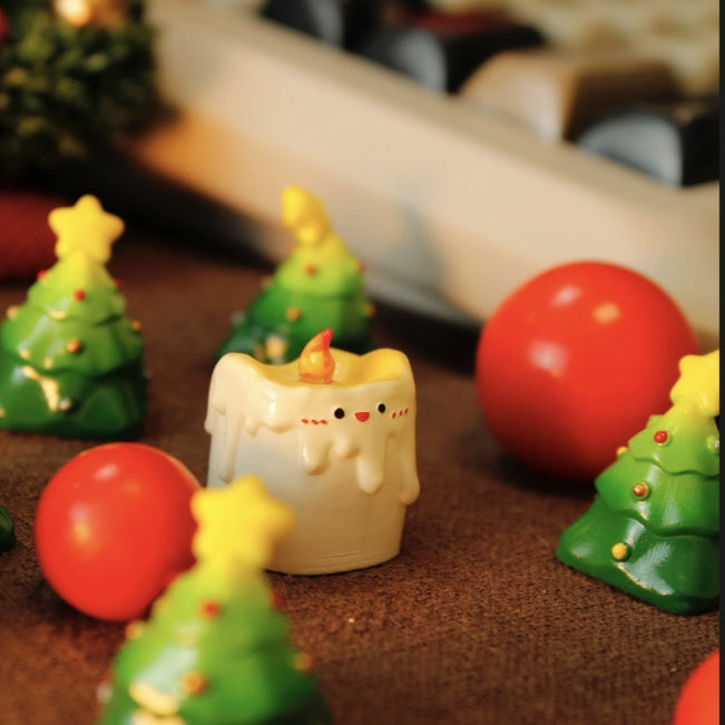 Introducing the Christmas Candle Model Keycap – a miniature masterpiece that brings the festive glow to your keyboard. Carefully sculpted in the shape of a holiday candle, this artisan keycap adds a touch of seasonal magic to each keystroke. Elevate your keyboard aesthetics with the charm of a Christmas candle, symbolizing warmth and joy. Upgrade your keyboard for the holidays and let the Christmas Candle Model Keycap light up your typing experience with festive cheer.