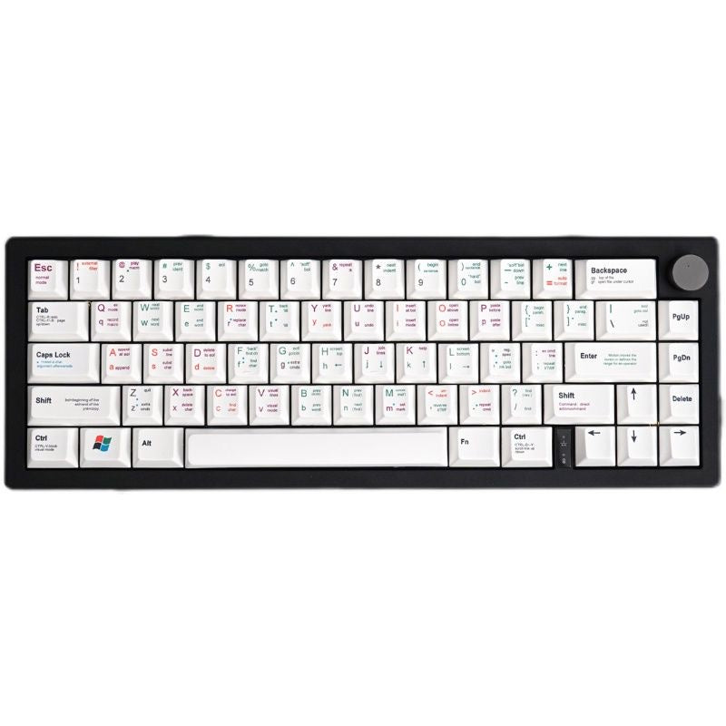 Code Keycap Set Clean White Programmer Design Keycaps