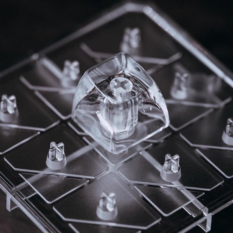 "Dive into a realm of sophistication with our Transparent Keycaps – uniquely crafted with the texture of ice. These Artisan Keycaps are more than mere keys; they are a statement of individuality and craftsmanship. The crystal-clear design adds a touch of elegance to your keyboard, while the ice-textured finish provides a distinctive and cool aesthetic. Elevate your typing experience with the avant-garde appeal of these Transparent Keycaps – a perfect blend of style and functionality.