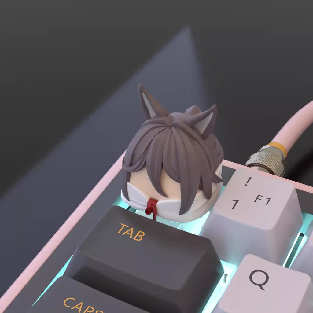 Tingyun Custom Artisan Keycap from Honkai: Star Rail, designed with precision using 3D printing for ultimate detail and character.