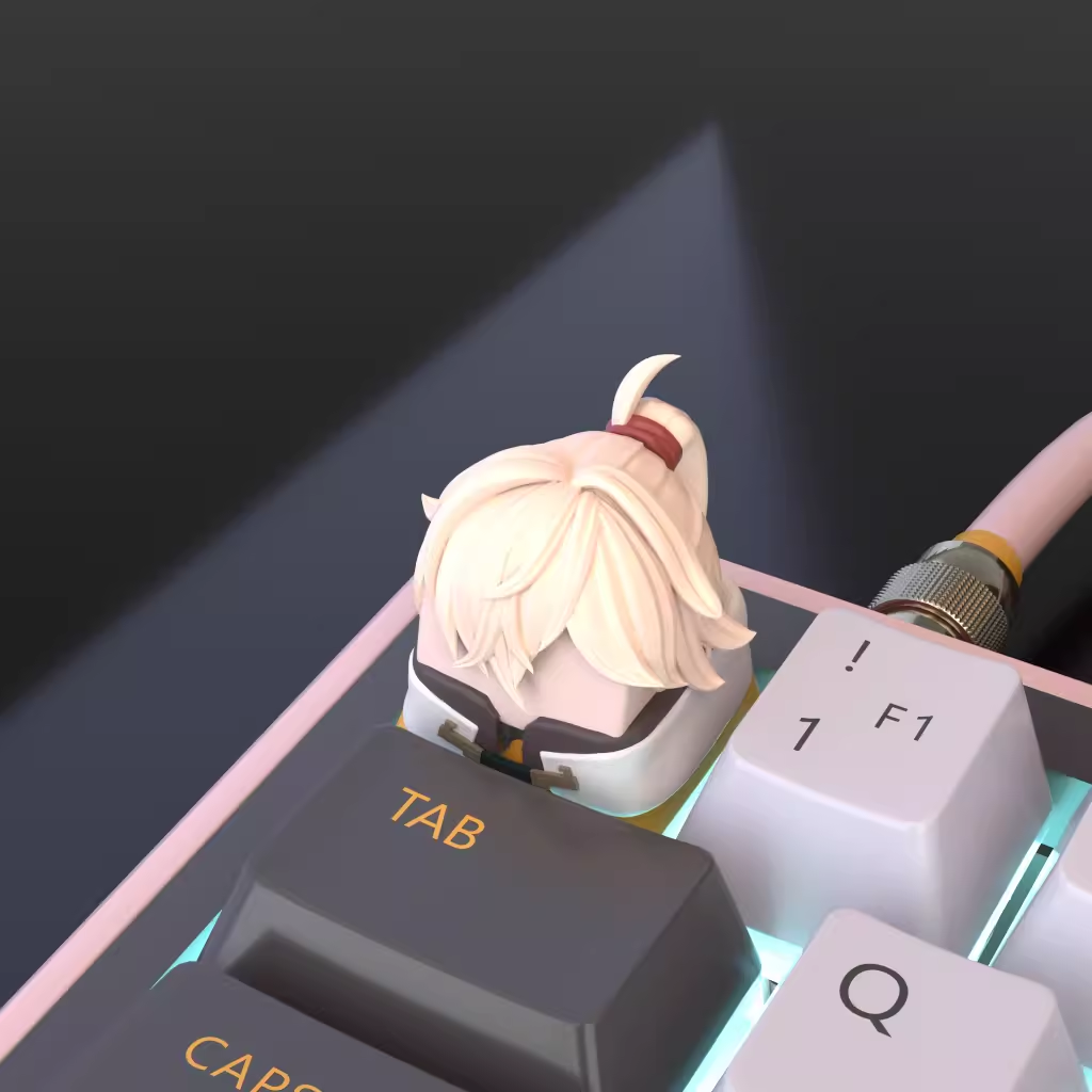 Jing Yuan Honkai: Star Rail Custom Artisan Keycap, perfect for fans looking to personalize their keyboard with a stunning 3D printed design.