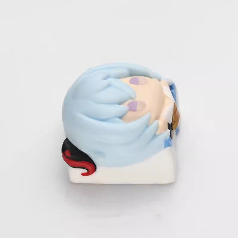Handcrafted Ganyu keycap, perfect for Genshin Impact fans, transforming your keyboard into a personalized gaming experience