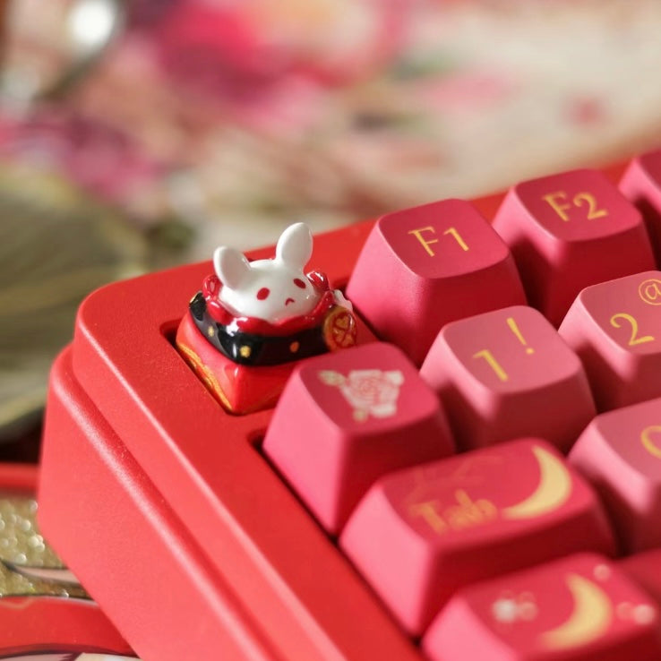 Custom BOOM BOOM Klee Artisan Keycap from Genshin Impact, featuring vibrant colors and playful design inspired by the beloved character.