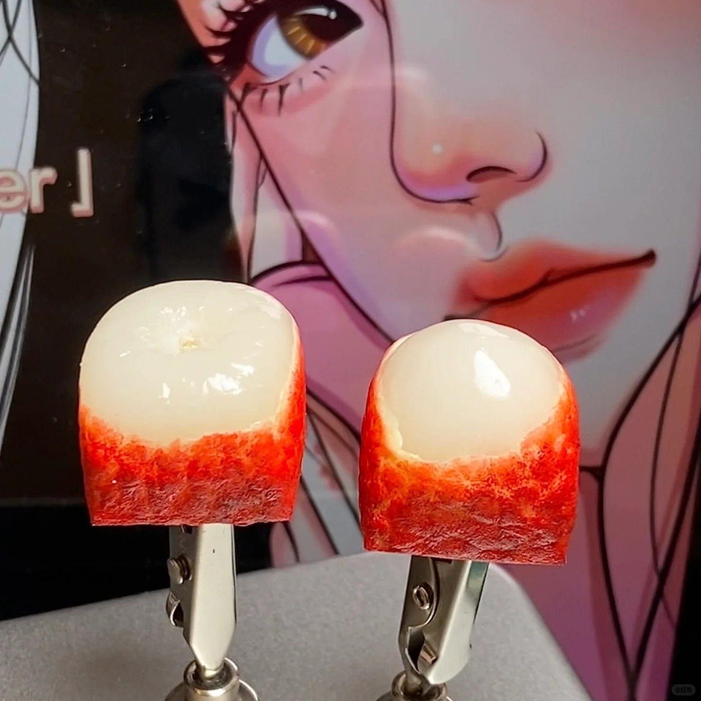 Custom Lychee Artisan Keycaps | Detailed Flesh and Peel Craftsmanship for Unique Keyboards