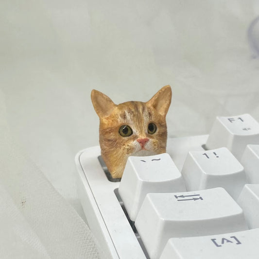 Artisan keycaps for cats and dogs, you can send us a picture of your pet and we customize the keycaps exclusively for you belonging to him, which can be used as a gift.