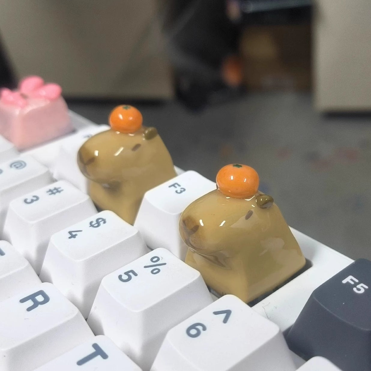 Capybara Custom Artisan Keycaps | Cute, Playful Design for Unique Keyboard Setups