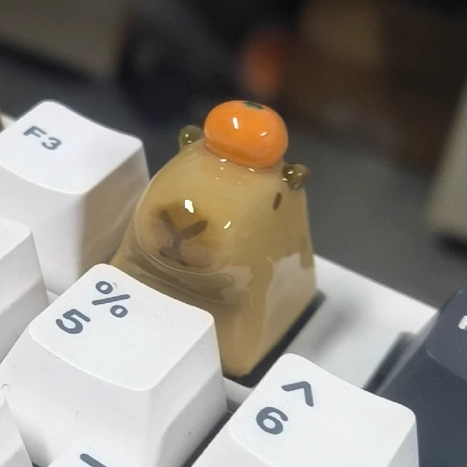 Cute Capybara Artisan Keycaps | Custom Creative Keycaps for Your Mechanical Keyboard