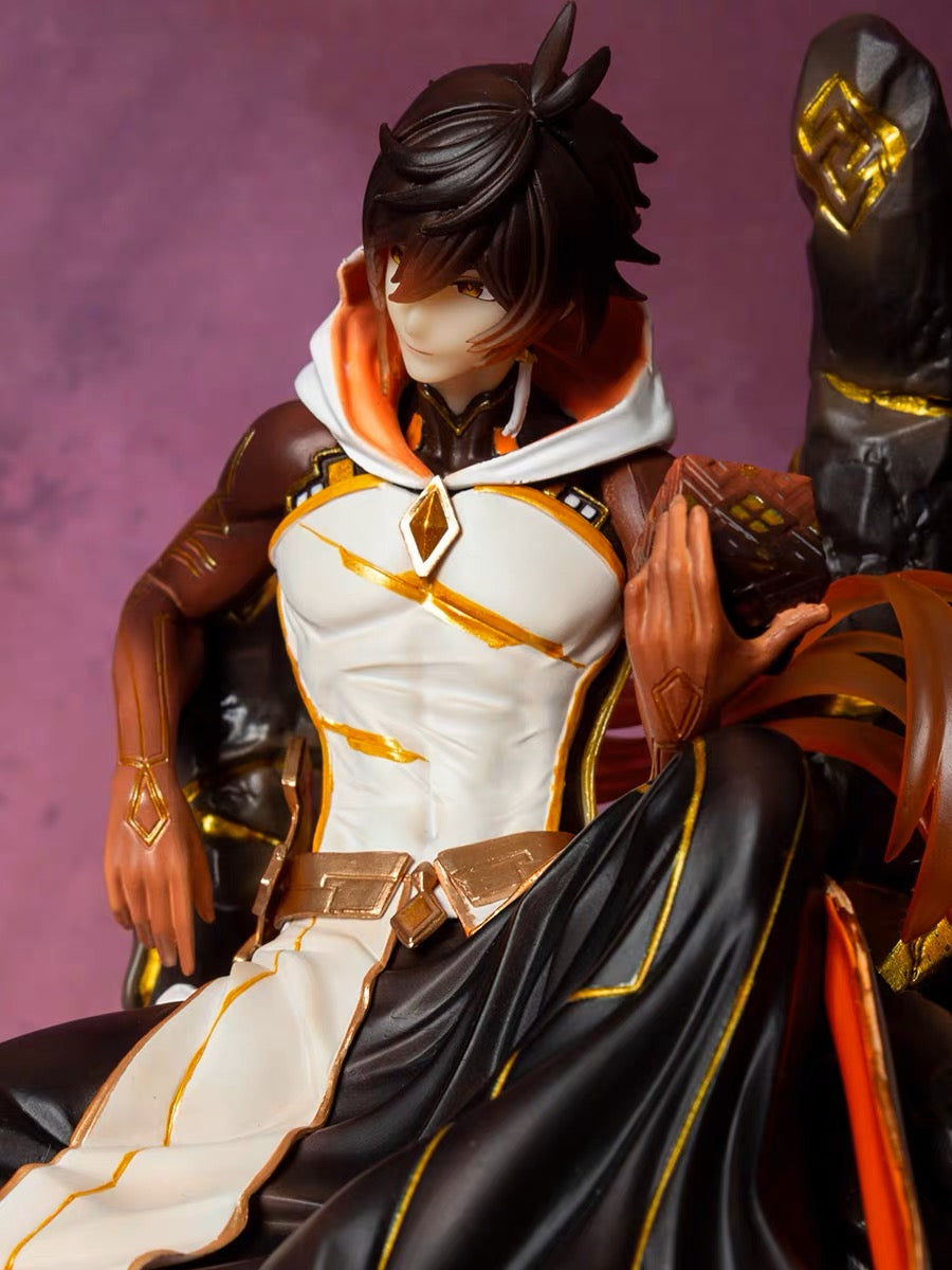Zhongli Figure Genshin Impact Zhongli Figurines Zhongli SculptureElevate your Genshin Impact collection with the Zhongli Figure, a captivating representation of a character shrouded in mystery, whose role as the Geo Archon and interactions with "Childe" make him a fascinating addition to your collection. Zhongli's distinctive charm and unforgettable presence come to life in this meticulously crafted figure, offering an authentic Genshin Impact experience in a captivating form.