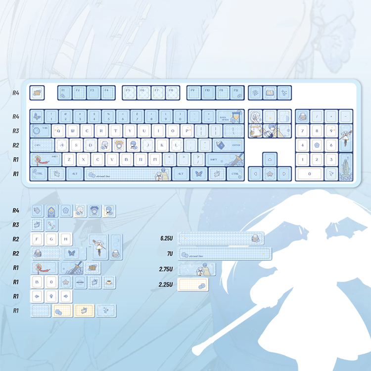 Frieren Custom Keycap Set Beyond Journey's End