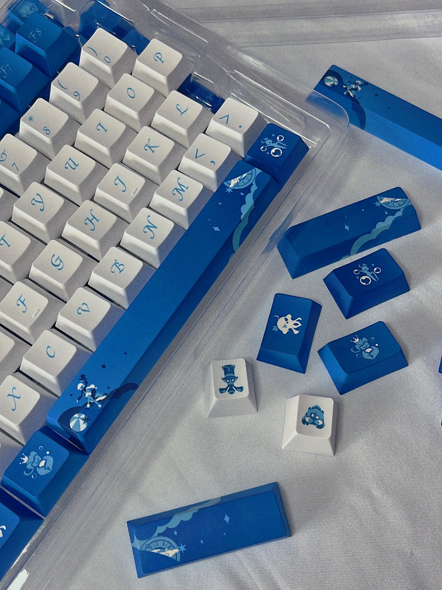 Furina Keycaps PBT Custom Keycaps Genshin Impact keycaps Set