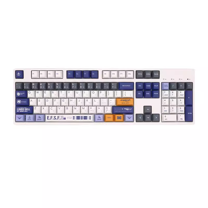 Step into the world of mecha greatness with our Hi-ν Gundam Custom PBT Keycaps. Inspired by the legendary Gundam series, these keycaps are designed for a Japanese layout and boast a comfortable Cherry profile. Crafted from premium PBT material with an anti-grease coating, these keycaps offer exceptional durability and a delightful typing sensation.