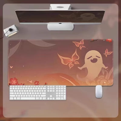 Embark on your adventures with the charming companions from Genshin Impact. Our 30x80cm mousepad features Hu Tao's little ghost, Yaemiko's fox, and Klee's playful bombs in vibrant graphics. It's not just a functional mousepad; it's a unique Genshin collectible. Let these sprites inspire your gaming and work, accompanying you on your journey.