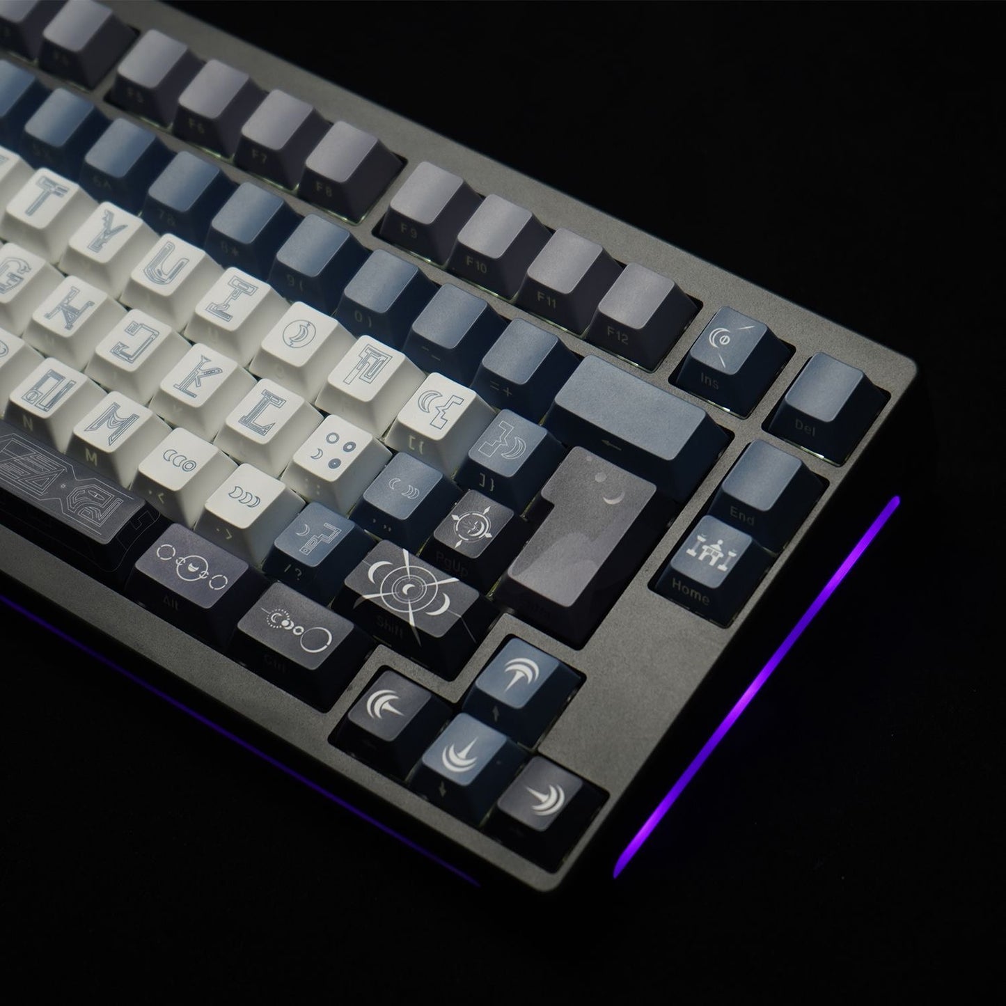 Moonlit Cat Cult Keycap Set Mythical Series by aiheystudio
