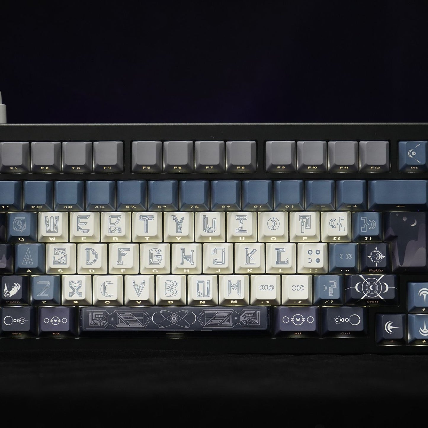 Moonlit Cat Cult Keycap Set Mythical Series by aiheystudio