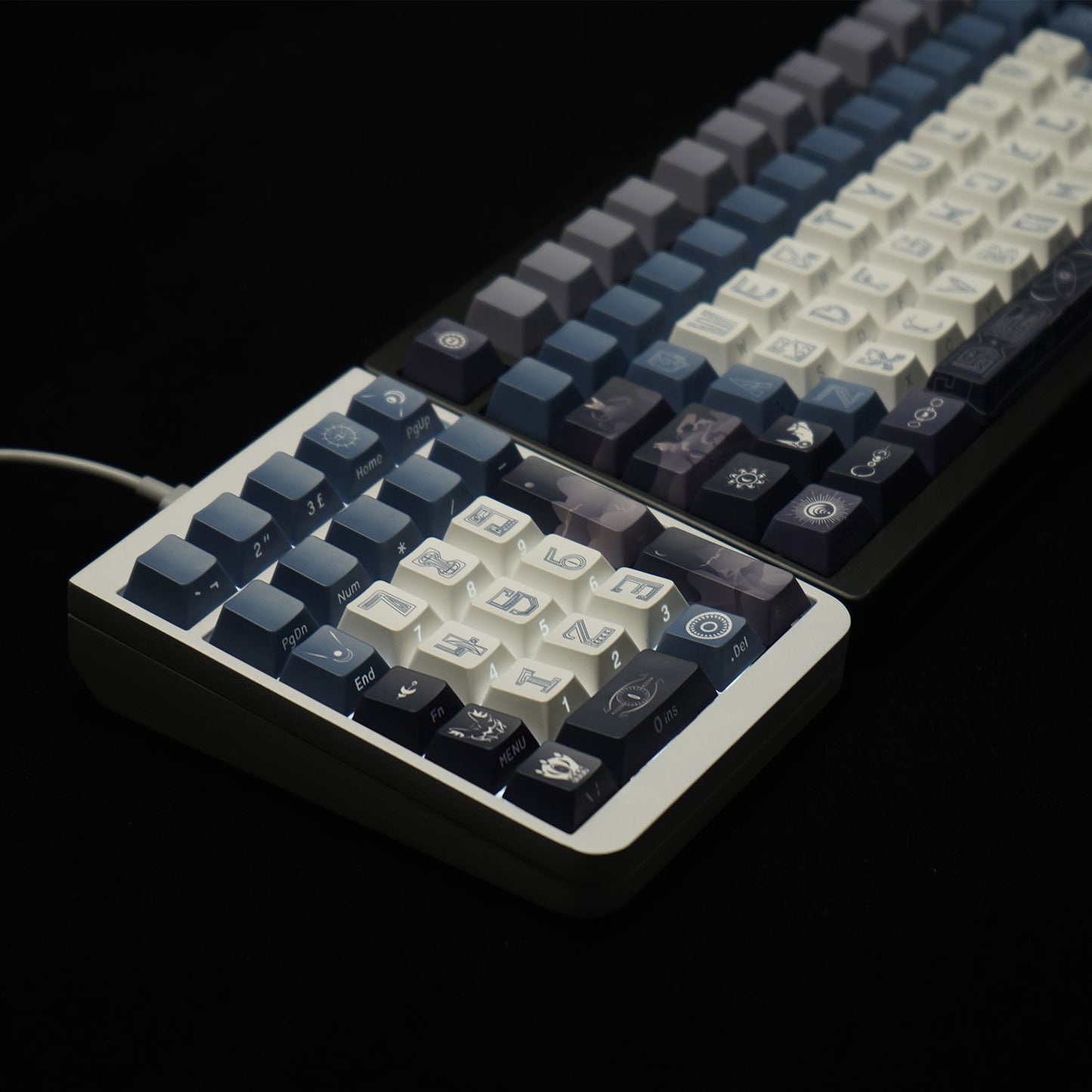 Moonlit Cat Cult Keycap Set Mythical Series by aiheystudio