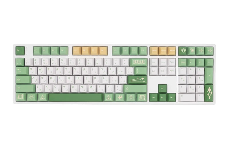 Nahida PBT custom keycap set from Genshin Impact, collectible keycaps designed for mechanical keyboards.