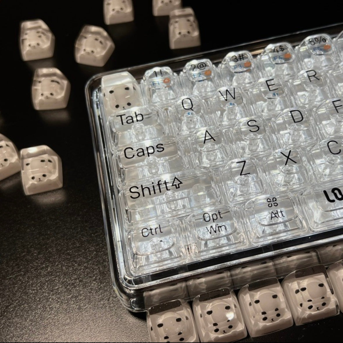 Immerse yourself in the enchanting world of this meticulously crafted resin panda keycap. This factory-original keycap is expertly designed for Cherry MX switches, ensuring a seamless fit on your keyboard. Its full-sized form guarantees compatibility across various keyboards, allowing you to infuse a touch of playfulness and personality into your typing experience.