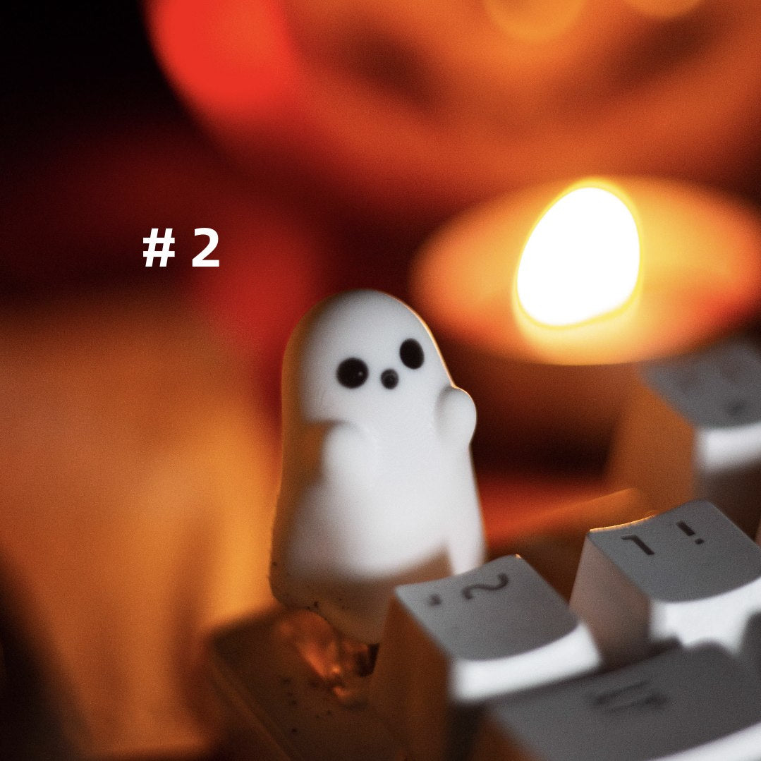 Playful Ghosts Artisan Keycap - Embrace the Quirky Spirits