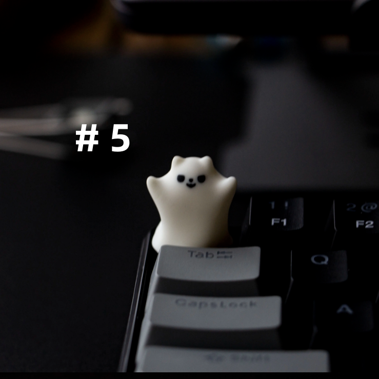 Playful Ghosts Artisan Keycap - Embrace the Quirky Spirits