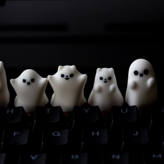 Playful Ghosts Artisan Keycap - Embrace the Quirky Spirits