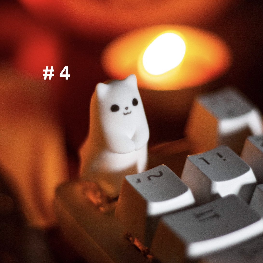 Playful Ghosts Artisan Keycap - Embrace the Quirky Spirits