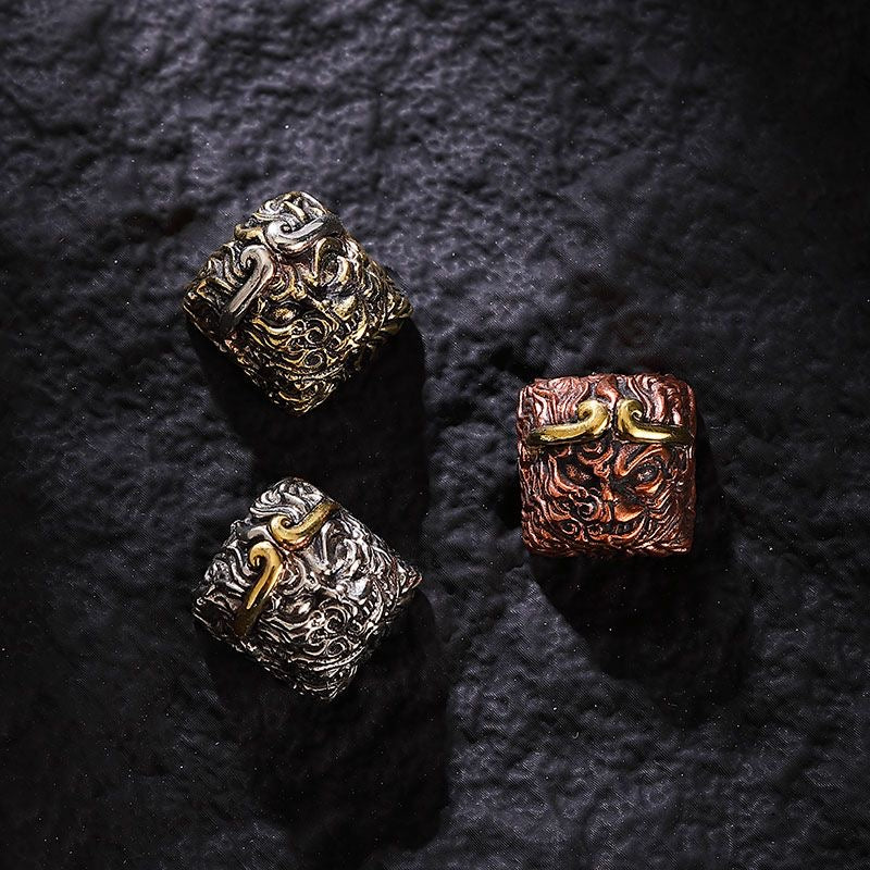 Pure Copper Sun Wukong Keycap for Mechanical Gaming Keyboards