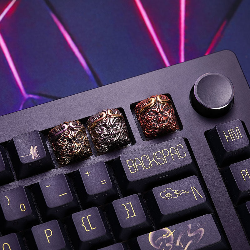 Pure_Copper_Sun_Wukong_Keycap_for_Mechanical_Gaming_Keyboards_8