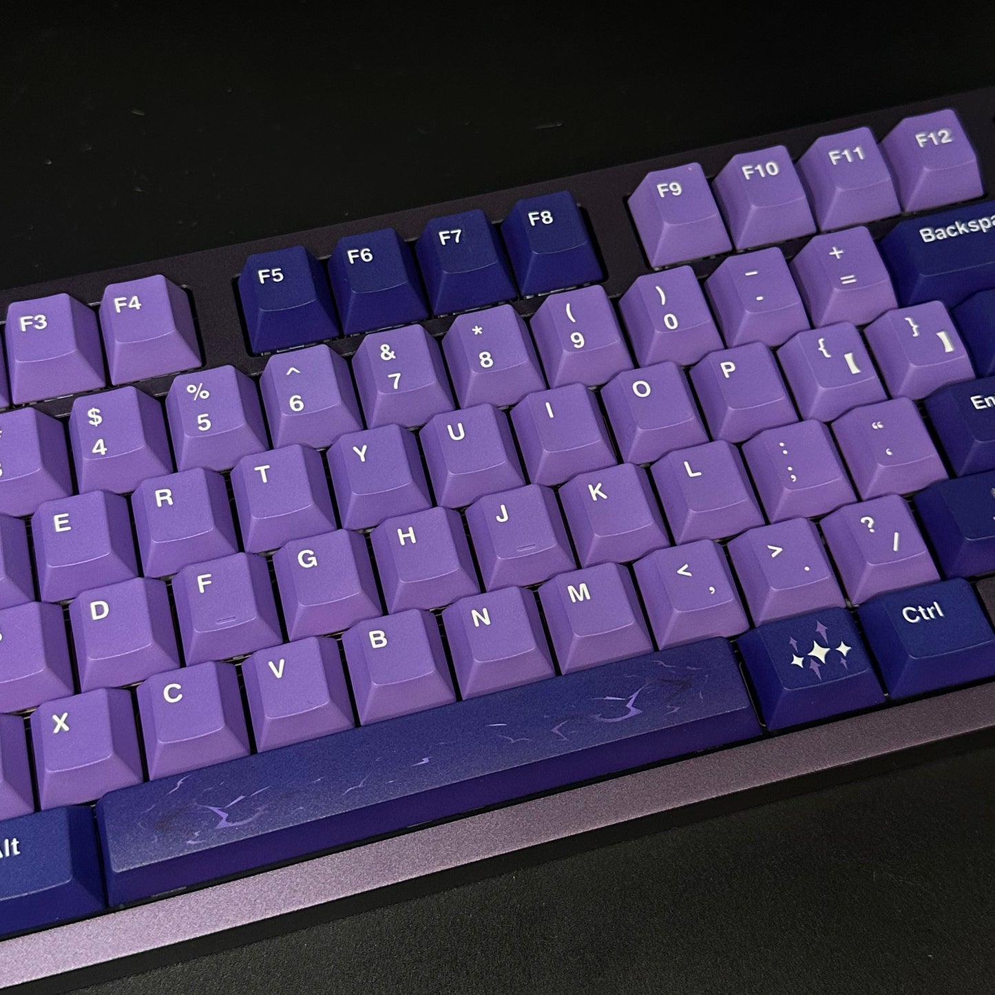 Raiden Shogun Keyboard Purple Weikav D75 75% Aluminum Keyboard