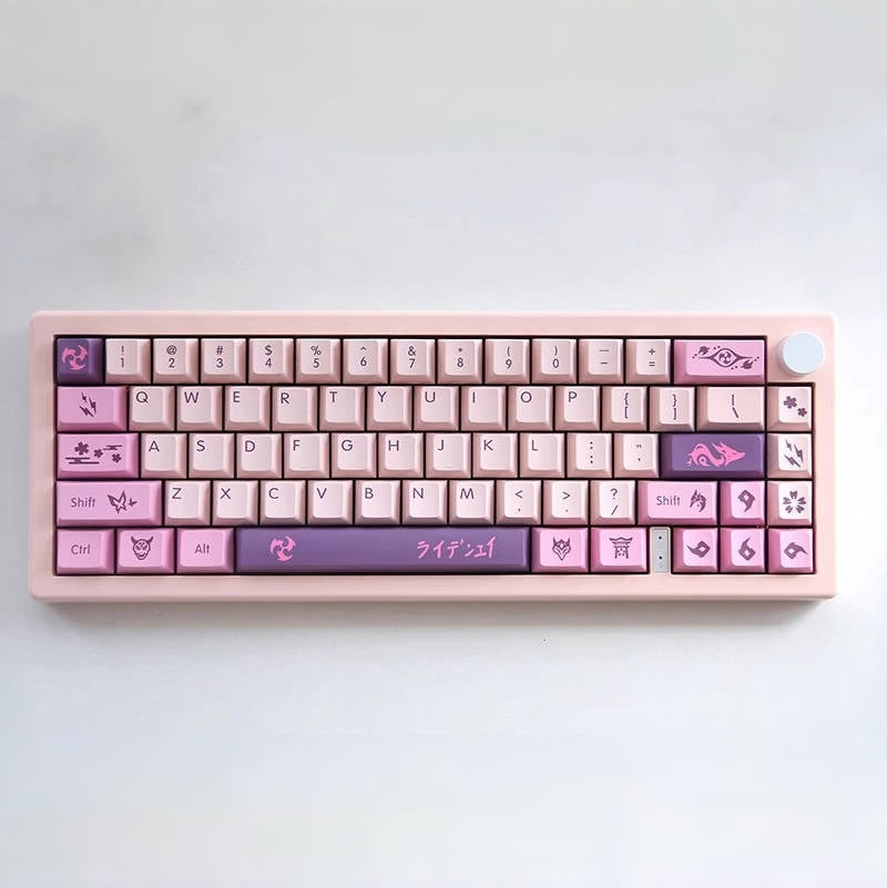 Raiden Shogun and Yaemiko keycaps Set PBT custom keycap set