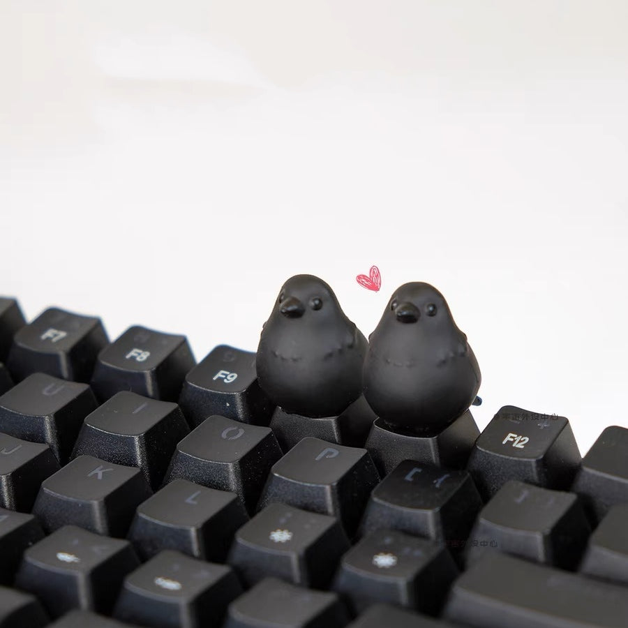 Raven Good Luck Artisan Keycaps Custom Keycaps aiheystudio