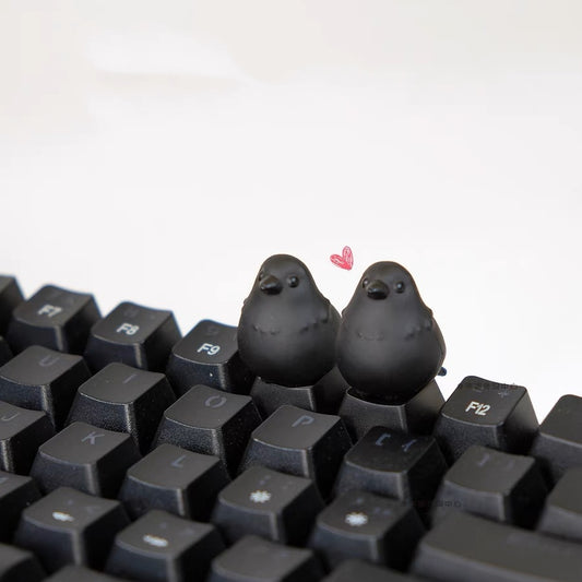 Raven Good Luck Artisan Keycaps Custom Keycaps aiheystudio