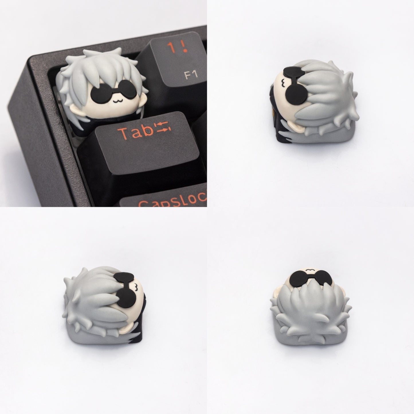 Satoru Gojo Artisan Keycap Jujutsu Kaisen Custom resin keycaps Satoru Gojo custom resin keycap, artisan quality inspired by Jujutsu Kaisen, a must-have for anime and keyboard collectors.