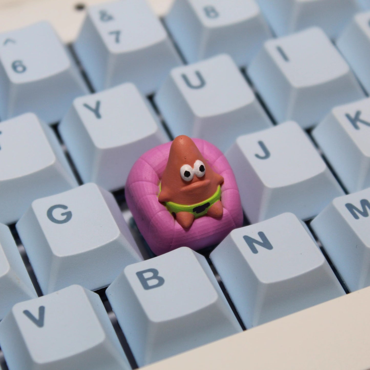 SpongeBob and Patrick Custom Artisan Keycaps 3D Printed Keycaps
