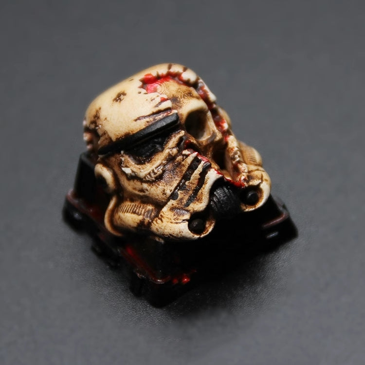 Star Wars skull custom artisan keycap with translucent design, perfect for adding a galactic touch to your mechanical keyboard.