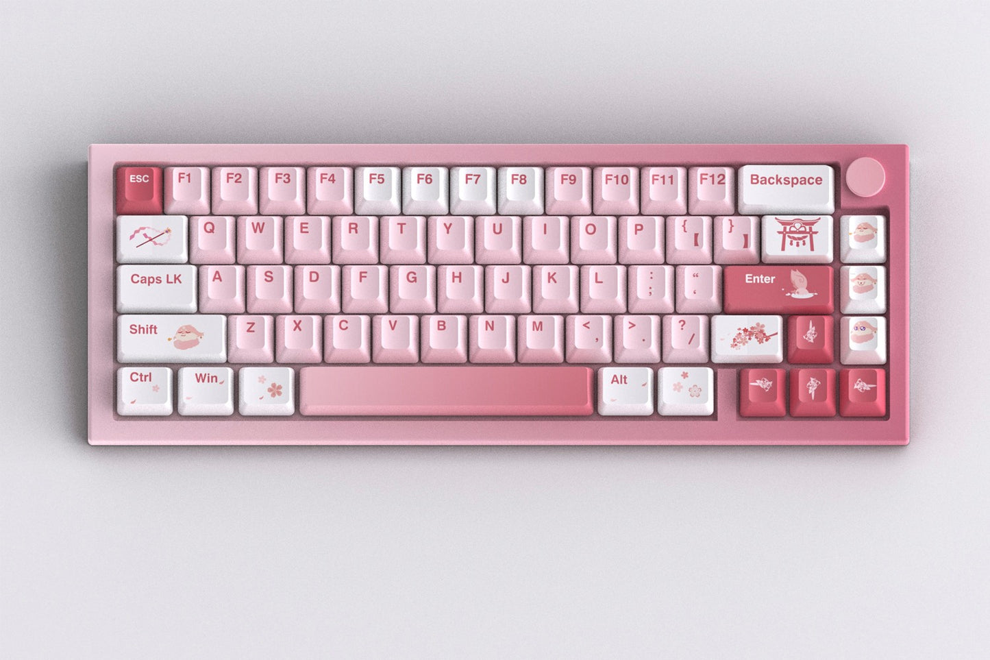 AiheyStudio Yae Miko PBT keycaps – artisan keycap set for enthusiasts