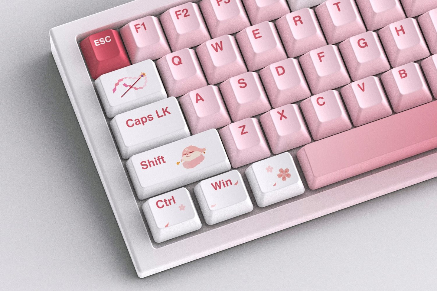 Custom mechanical keycaps – Genshin Impact Yae Miko theme by AiheyStudio