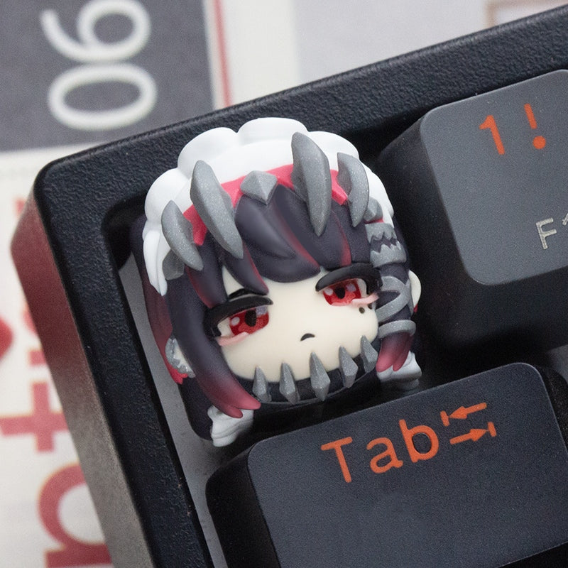 Zenless Zone Zero custom artisan keycap set featuring Aneira Jo and Nicole Demara, designed to capture their fierce and stylish personalities.
